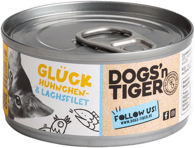 Dogs'n Tiger Cat filet Kylling- og laksefilet 24 x 70 g