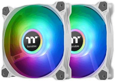 Thermaltake Pure Duo 12 Vifte - 120mm, Hvit