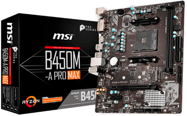 MSI B450M-A Pro MAX Hovedkort