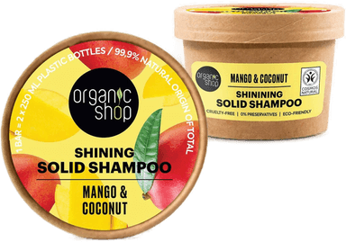 Organic Shop Shining Solid Shampoo Mango & Coconut