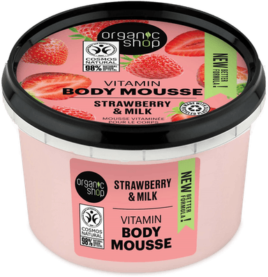 Organic Shop Body Mousse Strawberry & Milk