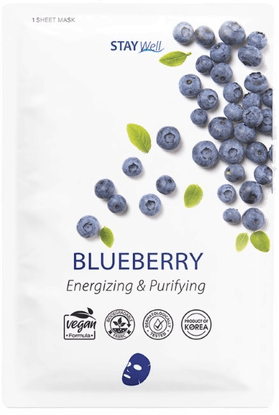 Stay Well Vegan Sheet Mask Blueberry