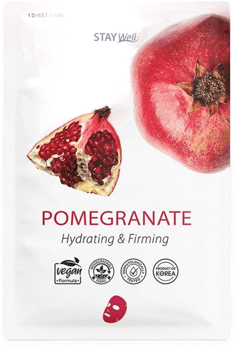 Stay Well Vegan Sheet Mask Pomegranate