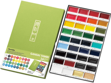 ZIG Kuretake Gansai Tambi 36-sett