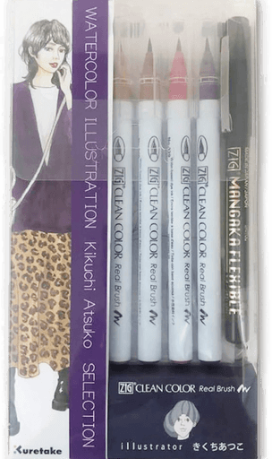 ZIG Kuretake Clean Color Real Brush 8-set