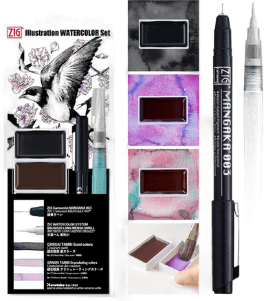 ZIG Kuretake Akvarellsett