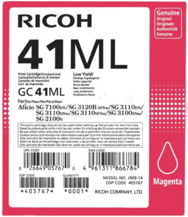 Ricoh Gelpatron magenta 600 sider