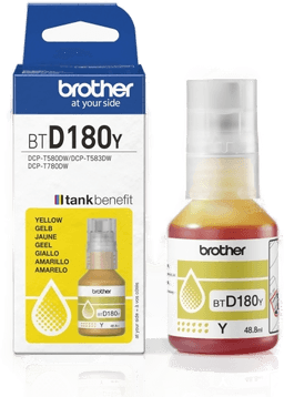 Brother BTD180Y blekkflaske Gul