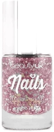 Beautyuk Glitter Neglelakk - Stardust Pink