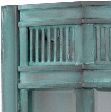 Hinkley Holborn utendørs vegglampe, irrgrønn