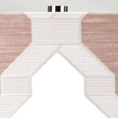 Elstead Milo bordlampe nikkel-hvit/rosa