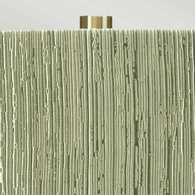 Elstead Milo bordlampe, messing-hvit/grønn