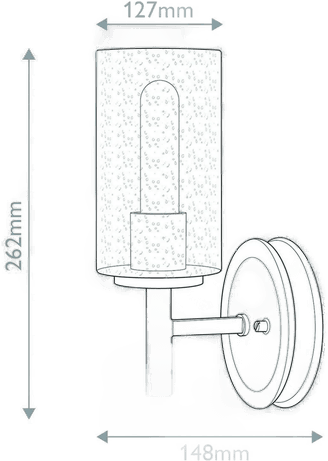 Hinkley Collier vegglampe, svart, E27