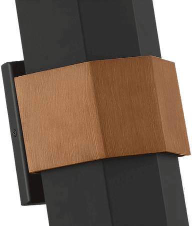 Quoizel Chasm M LED-vegglampe svart