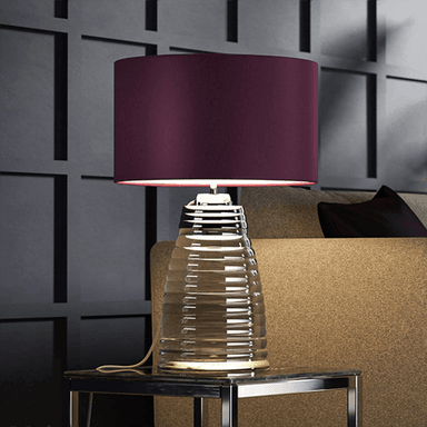 Quintiesse Bordlampe Milne aubergine