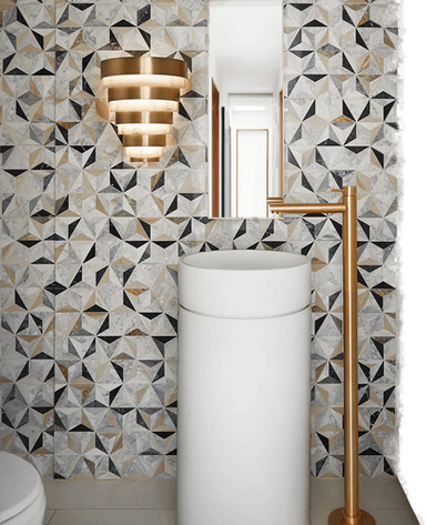 Quintiesse LED-vegglampe Echelon, messing