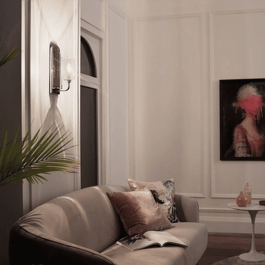 Quintiesse Kimrose vegglampe, polert nikkel