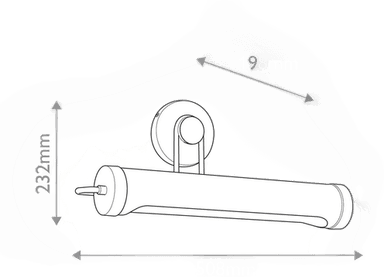 Quintiesse WYNWOOD vegglampe bronse 51 cm