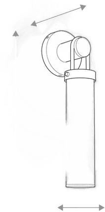 Quintiesse WYNWOOD vegglampe bronse