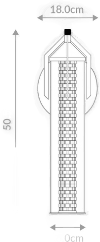 Quintiesse LED-vegglampe ESPADA, Ø 16 cm