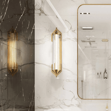 Quintiesse LED-vegglampe ESPADA gullbørstet