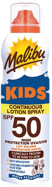 Malibu Kids Continuous Sun Lotion Spray SPF 50
