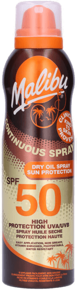 Malibu Continuous Dry Oil Sun Spray SPF 50