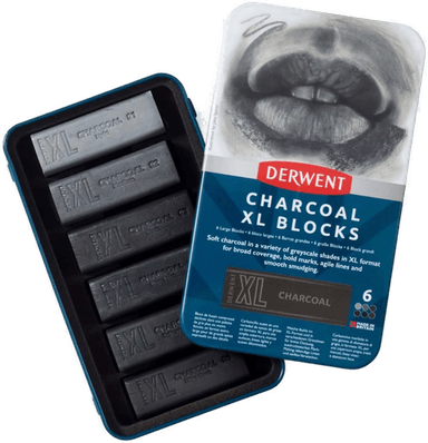 Derwent XL Kunstkull Tegneblyanter 6 stk