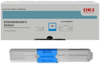 OKI Tonerkassett gul 44469740