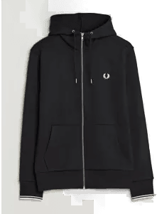 Fred Perry Full Zip Hooded Sweatshirt