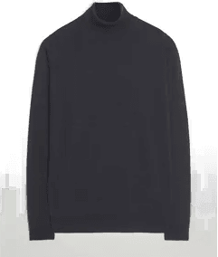 John Smedley Cherwell Rollneck Hepburn Smoke