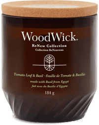 Woodwick Tomato Leaf & Basil Candle