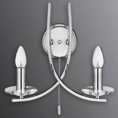 Searchlight Ascona vegglys Kromfarget