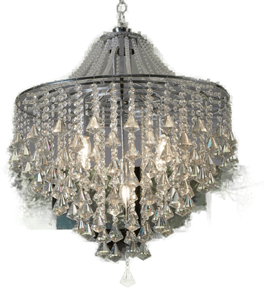 Searchlight Dorchester lysekrone, Ø 64 cm