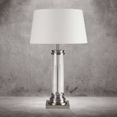 Searchlight Bordlampe Pedestal, sølv