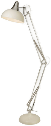 Searchlight Gulvlampe Goliath, krem, E27