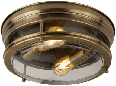 Searchlight Edinburgh taklampe antikkmessing