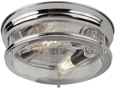 Searchlight Edinburgh taklampe i blank krom