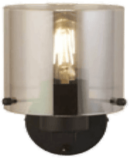 Searchlight Vegglampe Sweden, svart/røykgrå