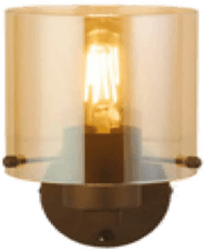 Searchlight Vegglampe Sverige, mokka/amber