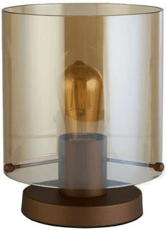 Searchlight Bordlampe Sverige, mokka/amber