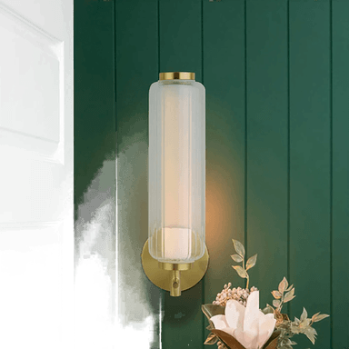 Searchlight LED-vegglampe Mod, messingfarget