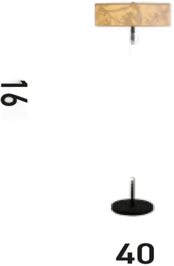 Searchlight Isla gulvlampe, Ø 40 cm, brun