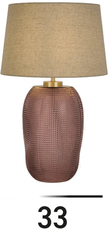 Searchlight Amethyst bordlampe, beige/rosa