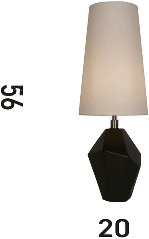 Searchlight Apex bordlampe hvit/svart 55,5 cm