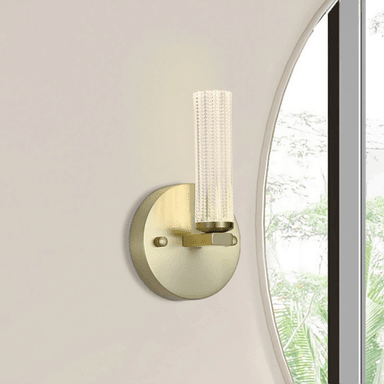 Searchlight LED-vegglampe Aberdeen 24 cm messing