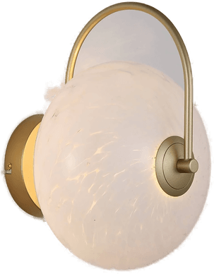 Searchlight LED-vegglampe Confetti, gull/hvit