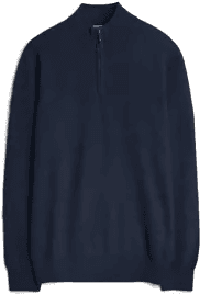 Charles Tyrwhitt Pure Cashmere Zip Neck Jumper