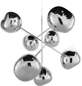 Tom Dixon Melt Chandelier large 196 cm Silver