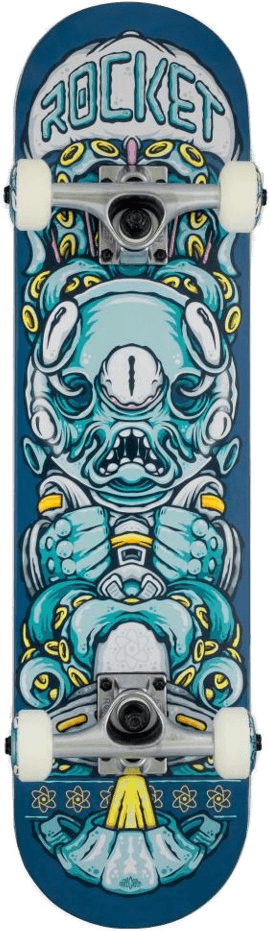 Rocket Skateboard Alien Pile-Up